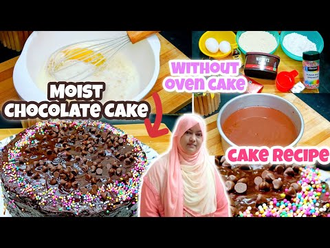 How To Make Moist Chocolate Cake| Moist Chocolate cake Recipe By Fareeda| cake without oven|