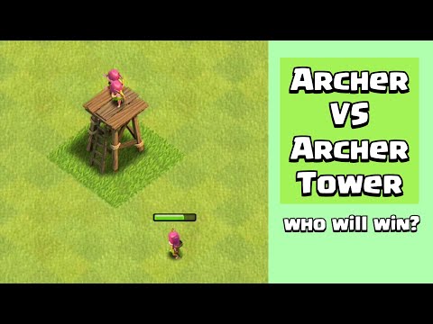 Every Level Archer VS Every Level Archer Tower | Clash of Clans