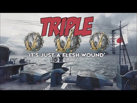 Shimakaze 256k DMG TRIPLE 'it's just a flesh wound'World of Warships