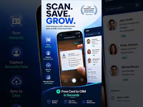 AI Business Card Scanner & CRM video thumbnail