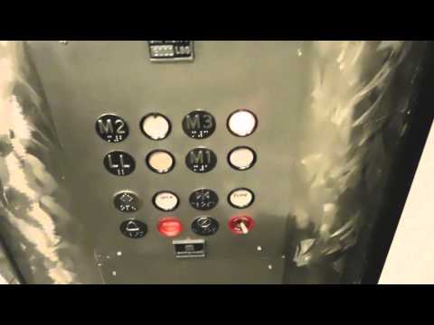 Montgomery BOTTOM DRIVE Traction Elevator @ Macys, Horten Plaza, San Diego, CA