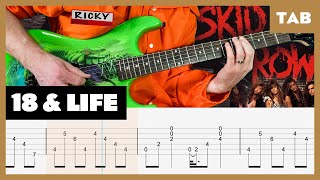 18 and Life - Skid Row - Guitar Tab | Lesson | Cover | Tutorial