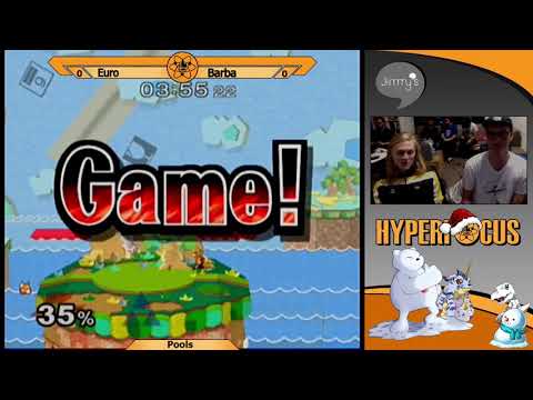 Hyperfocus January - MarkT (Fox) Vs. Barba (Sheik) Melee Pools