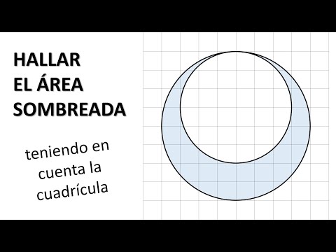HALLA EL ÁREA SOMBREADA DETERMINADA POR DOS CÍRCULOS