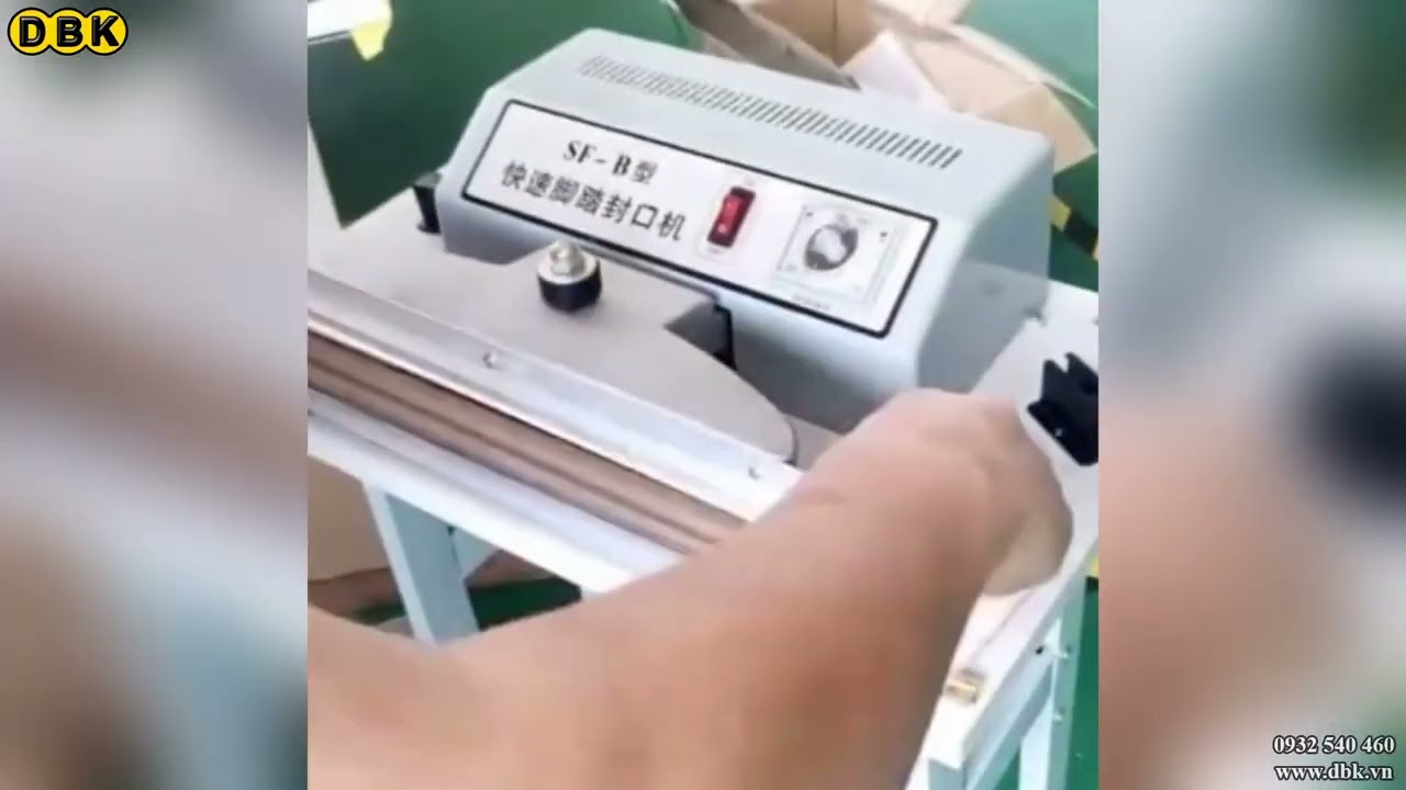 Video Máy hàn túi đạp chân FRP-400 (2-3-5 mm, biến áp lớn) - Máy hàn túi đạp chân FRP-400 (2-3-5 mm, biến áp lớn)