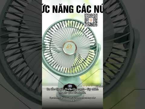 Quạt kẹp ALLIance Q8 Pin 30.000mAh - Gió mạnh, thời gian bền, đèn ngủ, hiển thị điện, giảm còn 197.…