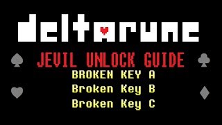 All Key Piece Locations - How to unlock Jevil - DELTARUNE