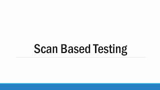 Scan based testing in vlsi- Design for Testability