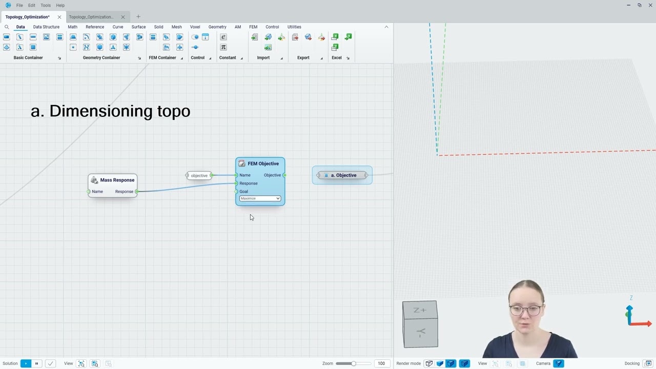 How to set up a topology optimization workflow in Synera - Lesson 10