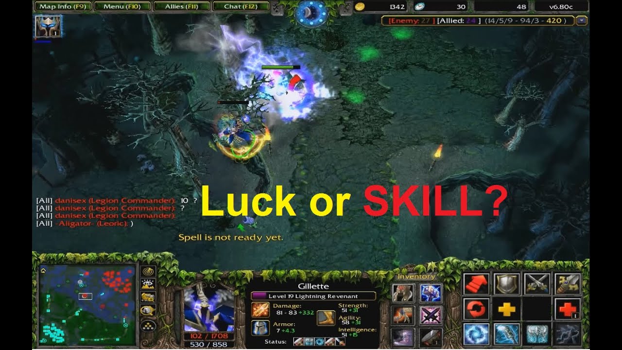 Dota: Hay không bằng hên