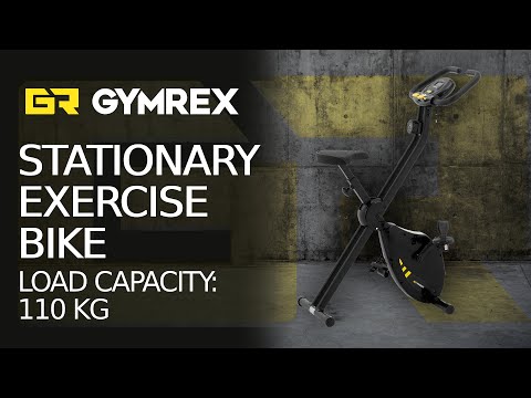 vídeo - Bicicleta de ginástica - volante de 1,5 kg - carga máxima até 110 kg - LCD