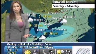 Nicole Karkic - The Weather Network in Pink