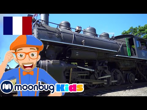 Blippi à la Découverte du Train à Vapeur! | BLIPPI en Français | Vidéos Pour Enfants | Moonbug