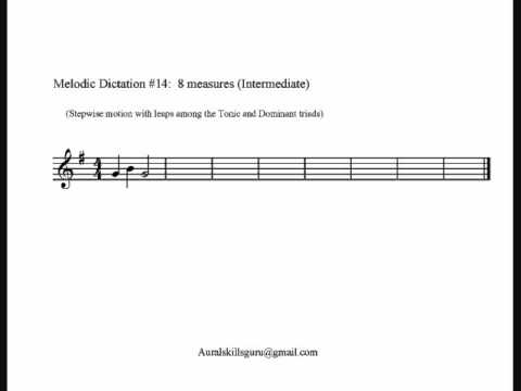 Melodic Dictation #14:  Diatonic (Advanced)