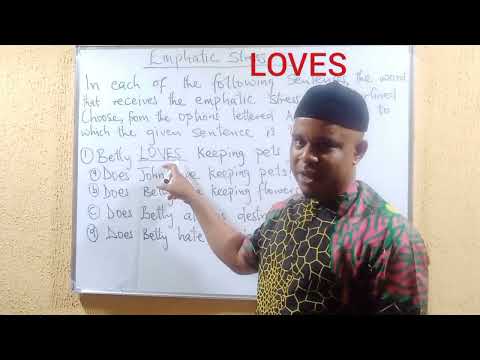 Test of Oral English (Emphatic Stress)