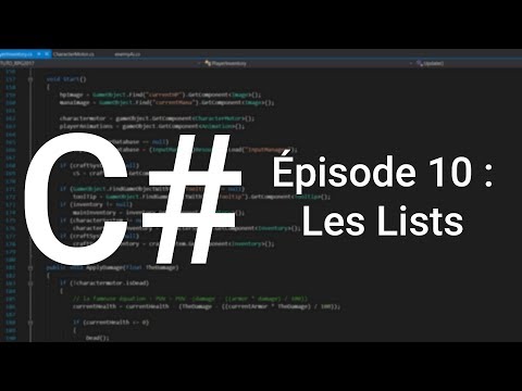 Apprendre le C Épisode 1 Les variables Unity 3D