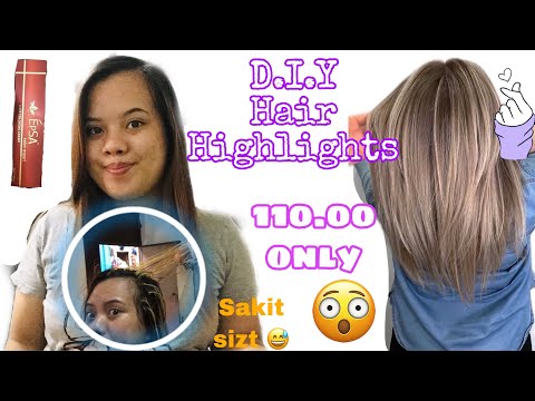 DIY Hair Dye with Highlights ♥️ | Easy Highlights