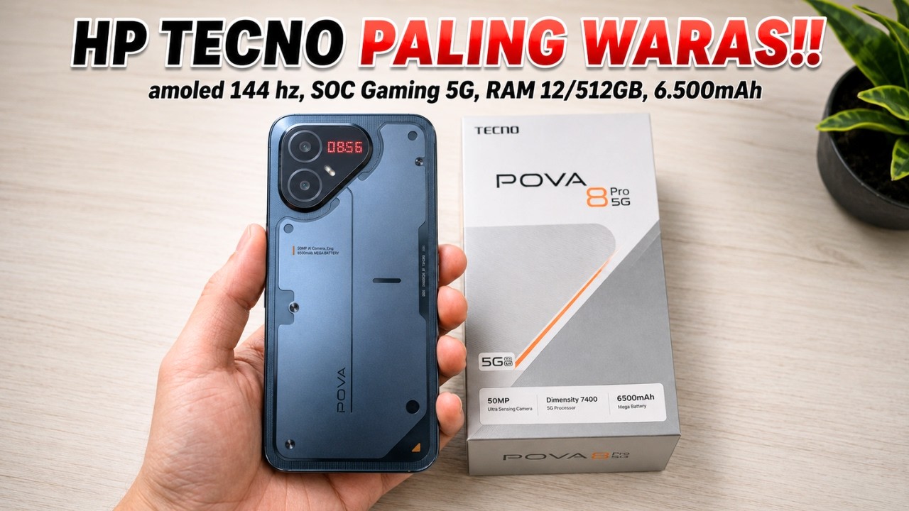 HP TECNO PALING WARAS‼️TECNO POVA 8 PRO 5G FIX BAKAL JADI INCERAN BARU