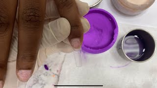Acrylics new designs purple color | Nails Tutorial |