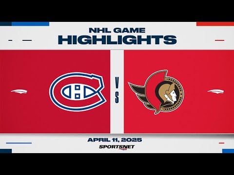 NHL Highlights: Canadiens vs. Senators - April 11, 2025