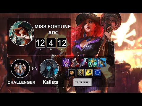 Tactical Team Liquid ADC Miss Fortune vs Kalista - LOL EUW Challenger Season 11 Patch 11.20