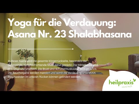 Yoga für die Verdauung: Asana Nr. 23 Shalabhasana (Heuschrecke)