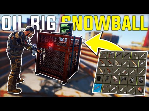 The LUCKIEST End Game LOOT From The RUST OIL RIG MONUMENT Makes Us RICH - Rust Gameplay