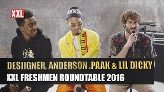 Desiigner, Lil Dicky & Anderson .Paak's 2016 XXL Freshmen Roundtable Interview