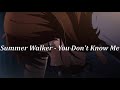 Summer Walker You Don T Know Me Lyrics