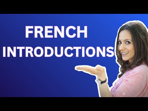French for Beginners: Introductions ("What's your name?" in French)