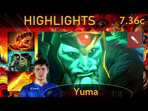 ⭐ 7.36c Yuma Wraith King |KDA - 28 KP - 66%| Carry Highlights - Dota 2 Top MMR