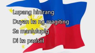 Download lagu Philippine National Anthem 'Lupang Hinirang' Karaoke Key of Eb mp3