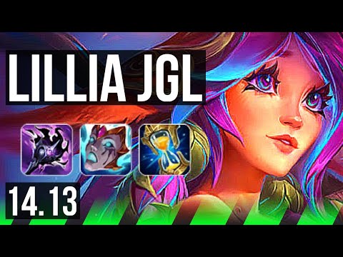 LILLIA vs FIDDLESTICKS (JGL) | 7/1/6, 66% winrate, Godlike, Rank 13 Lillia | BR Challenger | 14.13