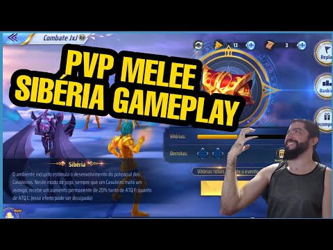 PvP Melee Sibéria Gameplay - Lutas Diárias - Saint Seiya Awakening
