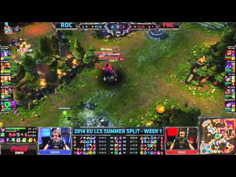[EU LCS Summer 2014]  W1D3 - ROC vs FNC