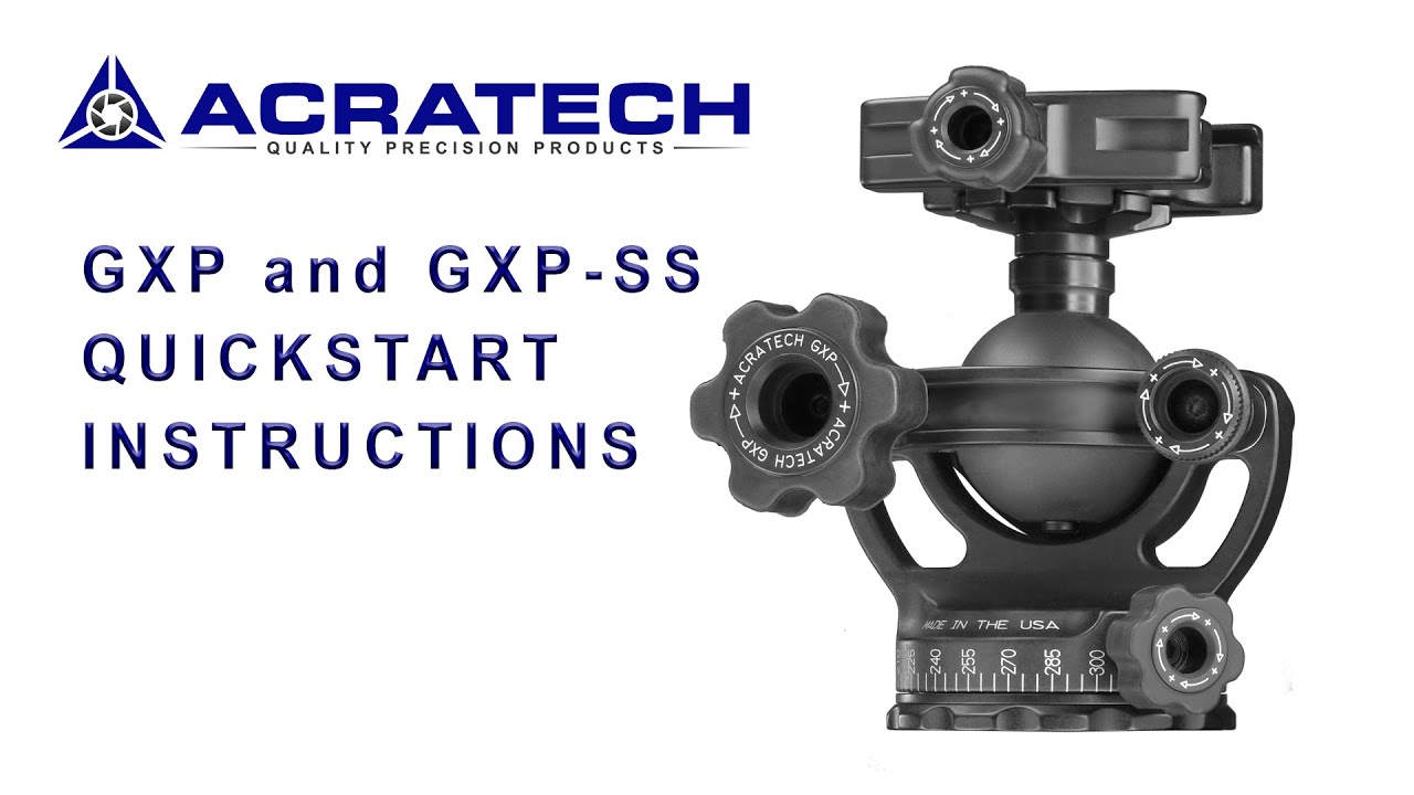 Acratech GXP, GXP SS instructions