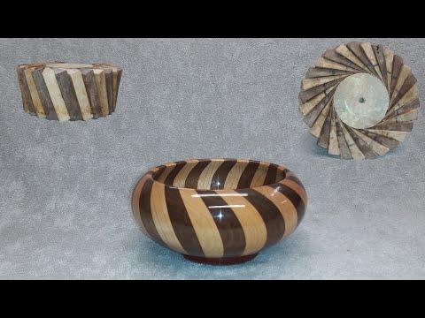 COOL!  Twisted Tangent Staves Wood Turning