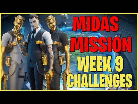 MIDAS' MISSION WEEK 9 CHALLENGES IN FORTNITE