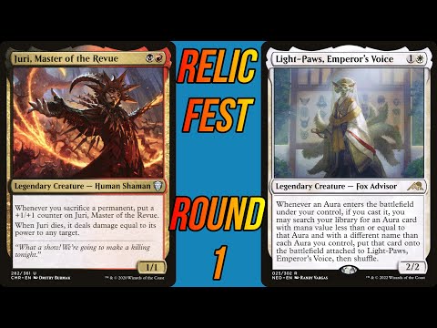 Relic Fest Round 1 : Juri VS Light paws MTG EDH Duel Commander