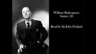 Sonnet 20 by William Shakespeare - Read by John Gielgud