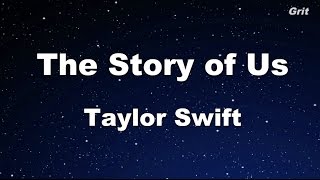 The Story of Us - Taylor Swift Karaoke【With Guide Melody】