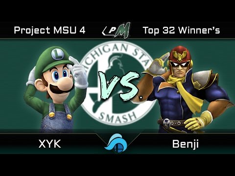 Project MSU 4 Top 32 - XYK (Luigi) vs. Benji (Falcon)