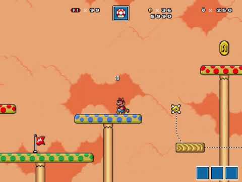 Super Mario Bros. X2 (Beta 4.4.1 HotFix): The Ultimate Expedition - Desert Mushroom Platforms (2-7)