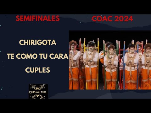 CUPLES CHIRIGOTA TE COMO TU CARA SEMIFINALES (CON LETRA) COAC 2024