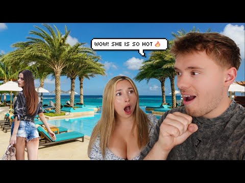 Checking out OTHER GIRLS IN FRONT OF MY GIRLFRIEND while on holiday *bad idea*