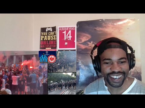 Crazy Scenes As Frankfurt And Marseille Fans Take Over The City Before Their Match Reaction