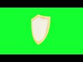 Shield Animation Green Screen Video - Stock Video Footage - No Copyright Animated Videos