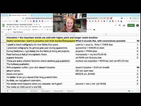 Intonation Practice - November 23, 2022