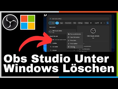 Wie Deinstalliert Man Obs Studio Auf Windows