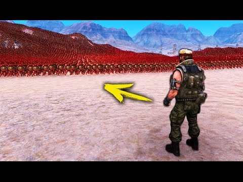 КАК ОН ЭТО СДЕЛАЛ? 5.000 ЗОМБИ VS 1 ЧАК НОРРИС! САМАЯ НЕВЕРОЯТНАЯ БИТВА В МИРЕ! ( UEBS )